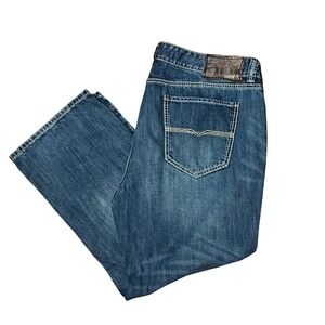 Rock & Roll Denim Double Barrel Jeans Mens 42x30 Blue Relaxed Straight MOS8553